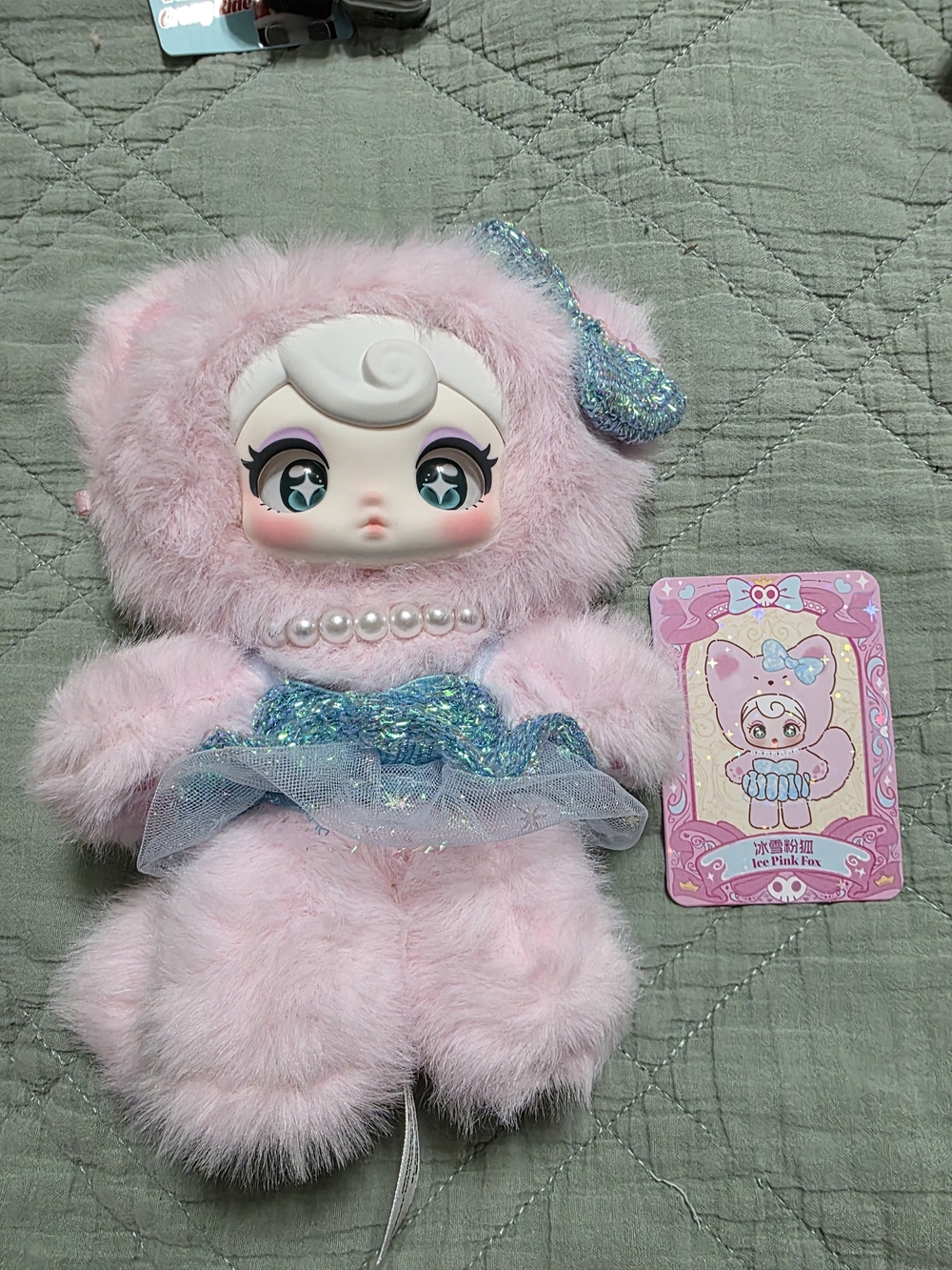 Sunnycoco Ice Pink Fox Pendant
